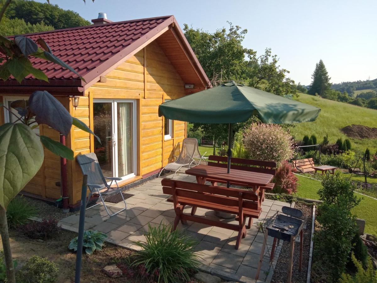 Domek W Bieszczadzkim Sadzie Bobrka Bagian luar foto