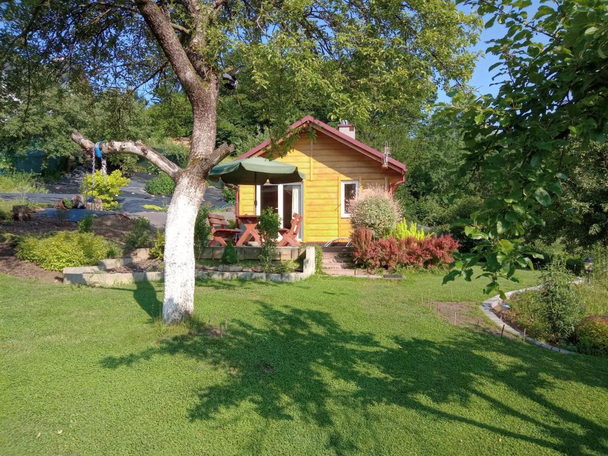 Domek W Bieszczadzkim Sadzie Bobrka Bagian luar foto